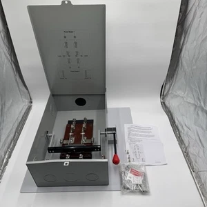 Schwerlast Sicherheitsschalter, 240 Volt AC 4-adrig 2-polig nicht schmelzbar 200 Amp - Bild 1 von 13