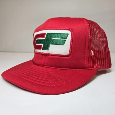 De colección CF Consolidated Freightways Trucker Sombrero Gorra Rojo Snap Back Malla TonkinUSA Foto 1 de 4