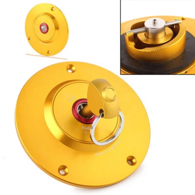 Cubierta de tapa de tanque de combustible de motor dorado con llave para Honda CB600F CB900F CBR600RR CBR900RR Foto 1 de 4