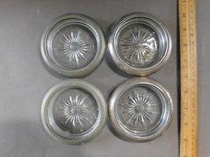 KONVOLUT 4 WES BLACKINTON VERSILBERTE GLASUNTERSETZER - Bild 1 von 10