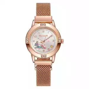 Cinnamoroll, Hello Kitty, Metallic Dial with Mesh Bracelet, Quartz Movement! - Picture 1 of 3