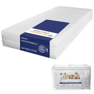 Coprimaterasso Ricambio Proteggi Coprimaterasso Trapuntato Elastico Cerniera Lavabile - Immagine 1 di 4