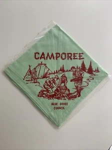 Vintage Pfadfinder Halstuch - versiegelte Tasche - Blue Grass Council Camporee 1960er - Bild 1 von 3