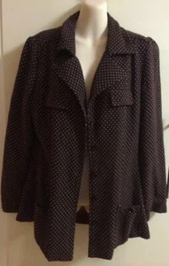 Vintage Retro Style Brown Spotty Jacket Blazer No labels Approx Size M/L - Picture 1 of 3