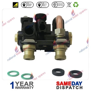 GLOWWORM 24CXI 30CXI 38CXI SANITARY BLOCK 3 WAY DIVERTER VALVE 802131 2000802131 - Picture 1 of 5