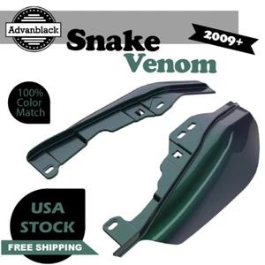 Deflectores de aire de cuadro medio protectores térmicos cubiertas de ajuste para Harley Touring SNAKE VENOM - Imagen 1 de 10