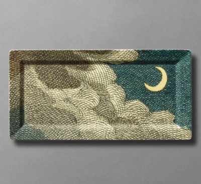 John Derian Melamine Tray Halloween Fall Moon- Midnight Snack NWT - Image 1 of 3