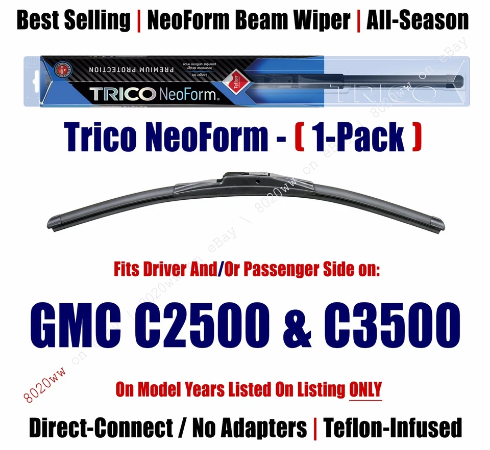 Super Premium NeoForm Wiper Blade (Qty 1) fits 1979-1984 GMC C2500/C3500 16160 - Image 1 of 1