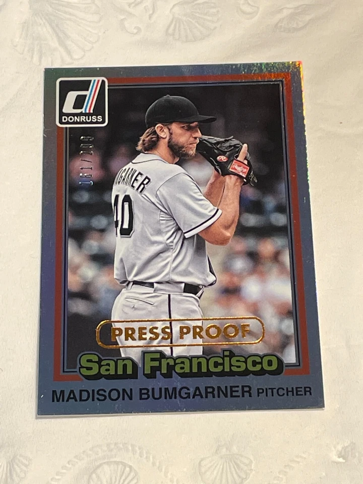 2015 Donruss  ** '81 PRESS PROOF BRONZE **  #205 Madison Bumgarner  #D / 299 - Image 1 of 1