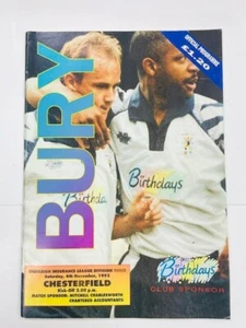 1993/94 BURY V CHESTERFIELD 06-11-1993 DIVISION 3 - Bild 1 von 1