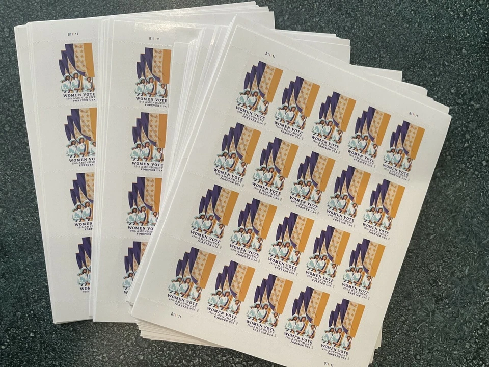 US MINT SHEET SCOTT#5523,73C STAMP WOMEN'S VOTE SHEET OF 20  TOTAL 5 SHEETS - Image 1 of 1