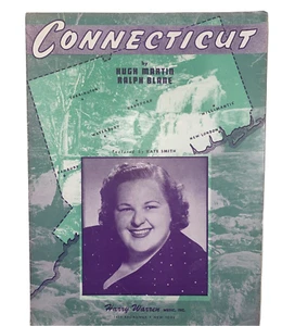 Vintage 1946 Connecticut Noten Kate Smith Titelbild - Bild 1 von 11