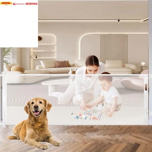 Retractable Baby Gate Retractable Driveway Gate 33" High Extends to 118" Wide Ba - Picture 1 of 6