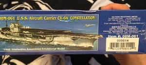 08m-061 C.V 64 Uss Constellation Kiu Hung Hi-Tech Aircraft Carrier New In Shrink - Picture 1 of 3