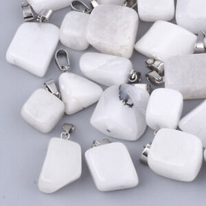 24x Synthetic Natural Nuggets Gemstone Pendants Charms Crafts 15~35x10~20x5~15mm