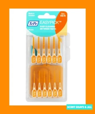 TePe EasyPick Interdental Brush Orange Size X-Small/Small 36 Picks FAST FREE P&P