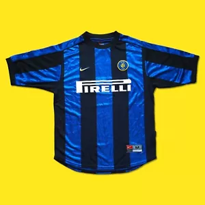Inter Milan 2000 2001 Nike Size M Y2k Vintage Football shirt Ronaldo Authentic - Imagen 1 de 17