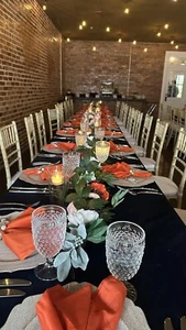 Floral Garland Floral Swags Wedding Floral Rehearsal Floral Burgundy Orange Blue - Picture 1 of 7