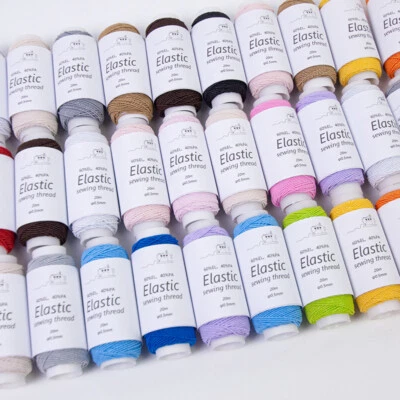 6pcs Round Elastic Cord 0.5mm 20m Stretch Elastic Bead Cord DIY Sewing Crafts AU - Image 1 of 4