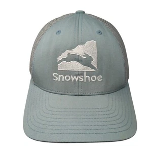 Sombrero de camionero con logotipo de raquetas de nieve azul malla grande espalda Richardson - Imagen 1 de 9