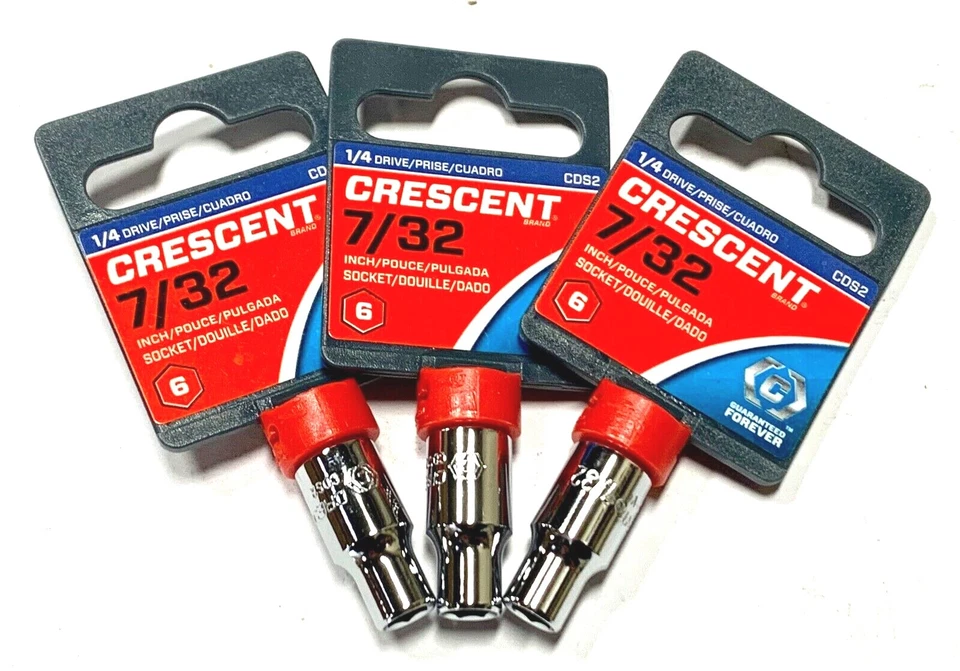 Crescent 1/4" Drive 7/32" Socket 6 Point CDS2 3 Pack - Image 1 of 1