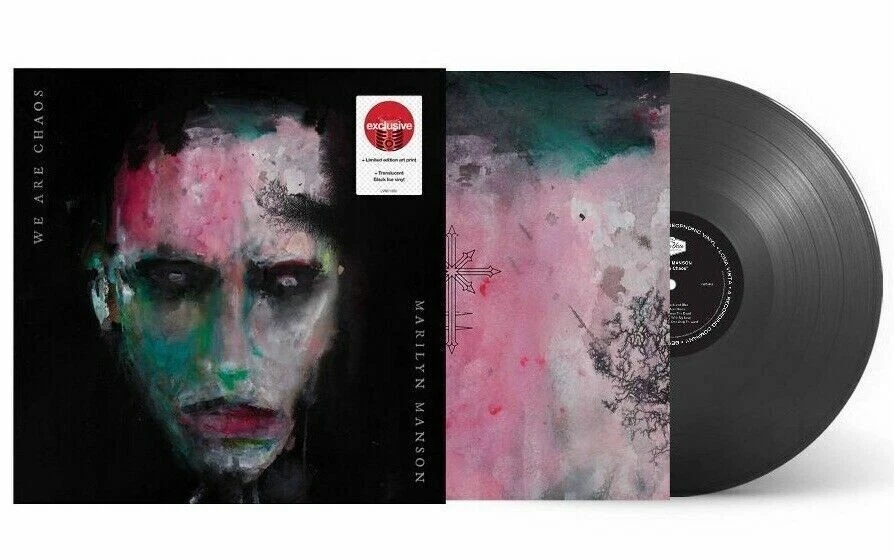 Marilyn Manson, WE ARE CHAOS, Black Ice Colored Vinyl LP + Art Print, NEW SEALED - Image 1 of 1