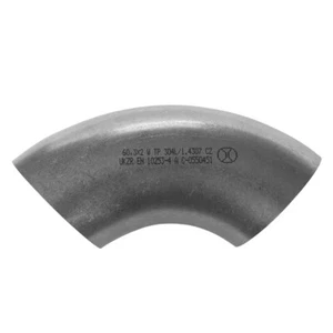 Curva acciaio inox 304 60 mm a saldare per scarico downpipe moto auto 90 gradi - Picture 1 of 4