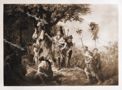 Hermann Cherusker Teutoburger Wald Römer Germanen Tropäe Adler Legion Tischbein - Bild 1 von 2