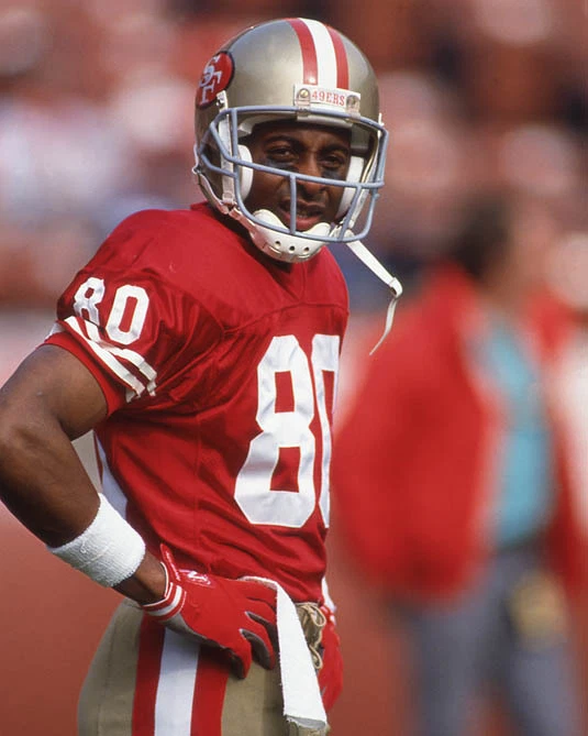 San Francisco 49ers JERRY RICE Glossy 8x10 Photo Football Print Poster HOF 2010 - Image 1 of 1
