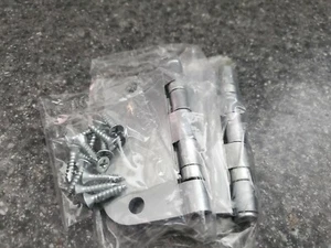 6 PKG OF 2 HAGER SATIN NICKEL RADIUS CORNER  BALL BEARING STEEL HINGE   - Imagen 1 de 4