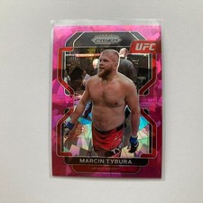 Marcin Tybura 2022 Panini Prizm UFC Cracked Pink Ice Prizm Card #140 B