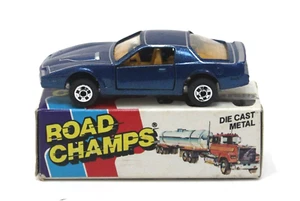 Vtg Road Champs Hong Kong 56 1982 Pontiac Firebird Trans Am Blue Mint/ Box 1983 - Picture 1 of 7