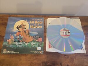 All Dogs Go To Heaven LaserDisc MGM / UA Extended Play 1989 - NEAR MINT
