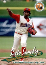 2018 Grandstand Florida State League Top Prospects Sixto Sanchez Rookie Phillies