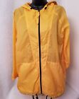 St John's Bay Sport Windbreaker Jacket Coat Size L Mens Yellow