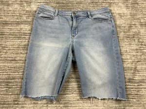Bandolino Shorts Womens 12 Blue Selene Cut Off Bermuda Casual - Picture 1 of 15