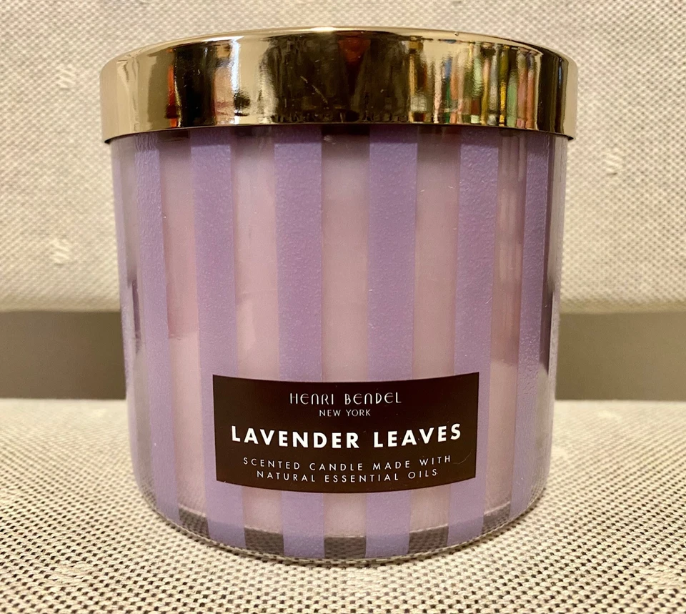 Henri Bendel 14.5oz. *LAVENDER LEAVES* 3 Wick TEST Candle - Image 1 of 1
