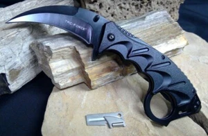 Karambit Assisted Folding Pocket Knife TF-957 Survival Prep EDC Can Opener P-38 - Picture 1 of 3