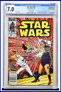 Star Wars #104 CGC Graded 7.0 Marvel March 1986 Newsstand Edition Comic Book. - Picture 1 of 2