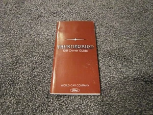 1981 FORD THUNDERBIRD OWNERS GUIDE MANUAL ORIGINAL OEM  - Imagen 1 de 2