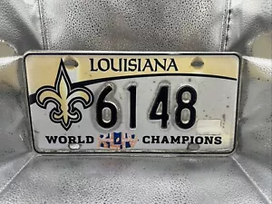 Targa Louisiana New Orleans Saints 2010 SuperBowl 44 XLIV Champs SCADUTA - Foto 1 di 5