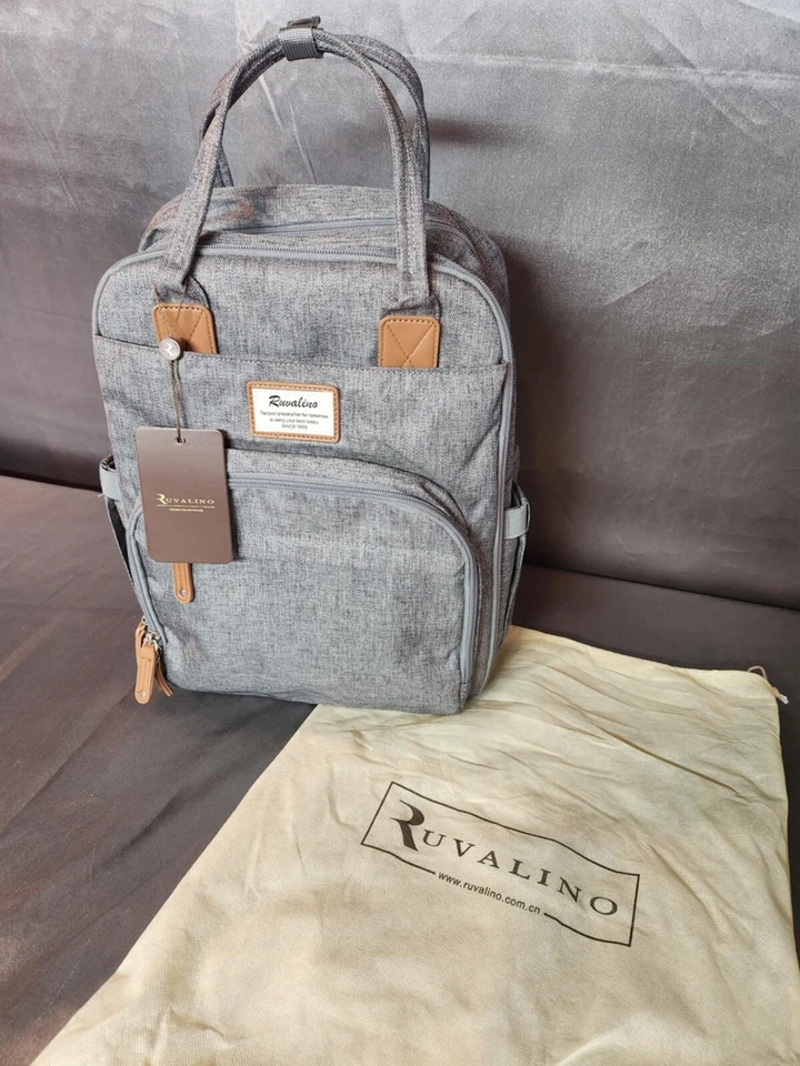 Ruvalino YW168-G Backpack Diaper Bag - Dark Grey