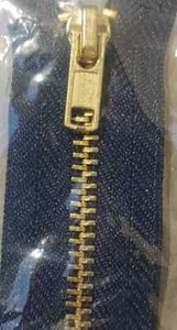 Navy Blue Closed End Metal Zip 8" 20cms Includes matching sewing thread - Picture 1 of 7