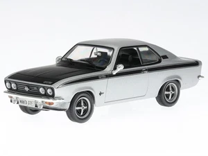 Opel Manta A GT/E silver mattblack diecast model car Vitrine Eaglemoss 1:43 - Picture 1 of 4