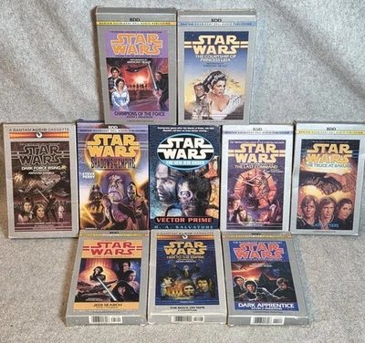 10 X Star Wars Audio Book Cassette Tape Bundle - Jedi Search Dark Force Rising + - Image 1 of 4