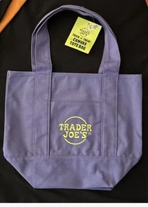 Trader Joe’s Purple Trick Or Treat Mini Tote Bag *Limited Edition Halloween* - Picture 1 of 4