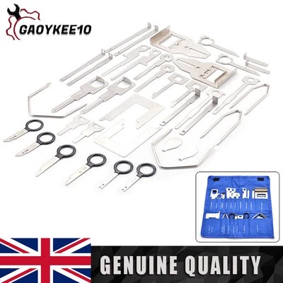 Car Radio Release Key Set Vehicle Panel Audio Stereo CD Player Unit Installation - Image 1 of 4