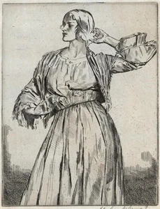 Gerald Brockhurst (1890-1978) Pencil Signed Etching - Study For A Decoration - Picture 1 of 4