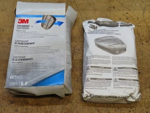 3M 6001 organic vapor cartridges 2 per box USE BY 10/2026 (@D26) - Picture 1 of 6