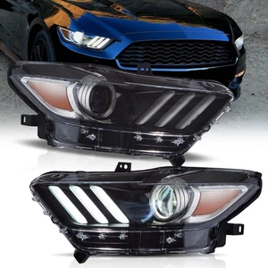 Faro proiettore anteriore VLAND LED DRL per Ford Mustang 2015 2016 2017 - Foto 1 di 9